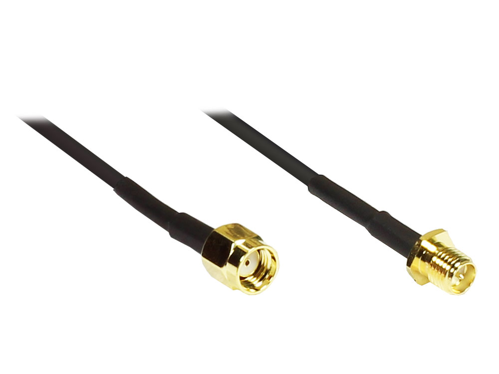 WLAN Antennen Verlängerungskabel, SMA reversed Buchse auf SMA reversed Stecker, 15m, Good Connections®