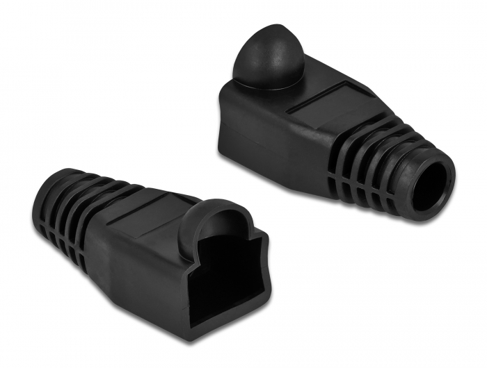 Knickschutztülle für RJ45 Stecker schwarz 20 Stück, Delock® [86722]
