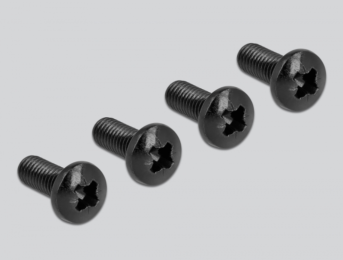 19" Wandhalterung 1 HE faltbar schwarz, Delock® [43318]