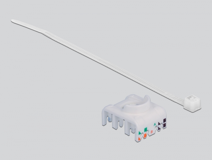 Hutschienenadapter mit Keystone Modul RJ45 Buchse Cat.6A LSA, Delock® [86014]