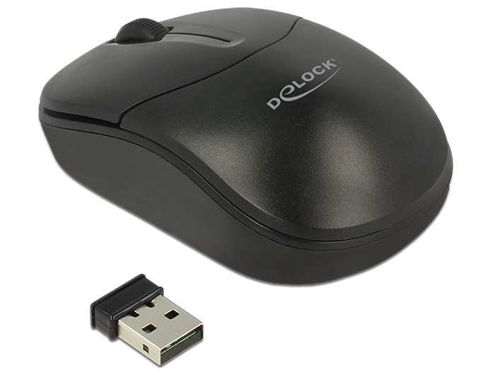 Optische 3-Tasten Mini Maus 2,4 GHz wireless, Delock® [12494]