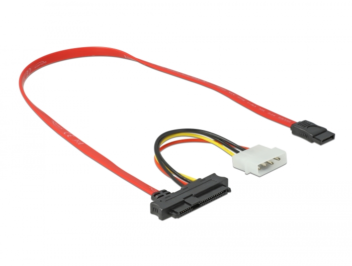 Kabel SAS SFF-8482 + Power > 1 x SATA 7 Pin 0,5 m, Delock® [82219]
