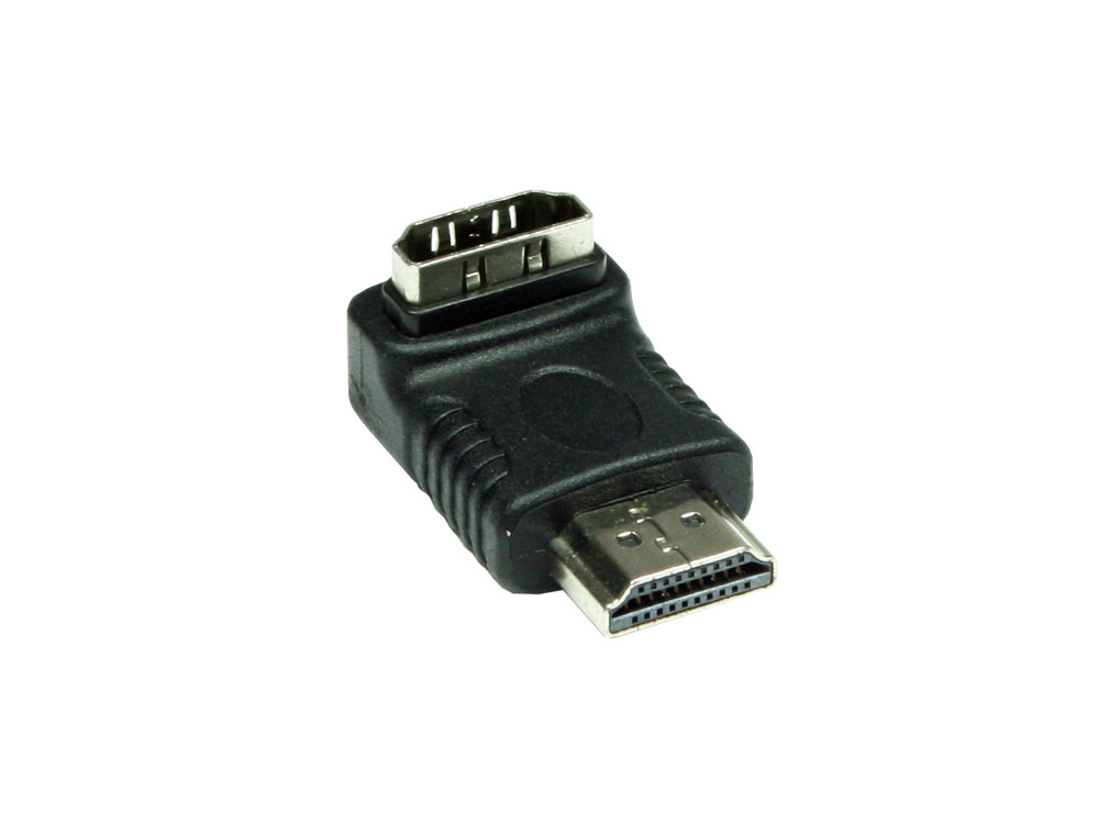 Adapter HDMI 19pol Stecker/Buchse, gewinkelt nach UNTEN, Good Connections®
