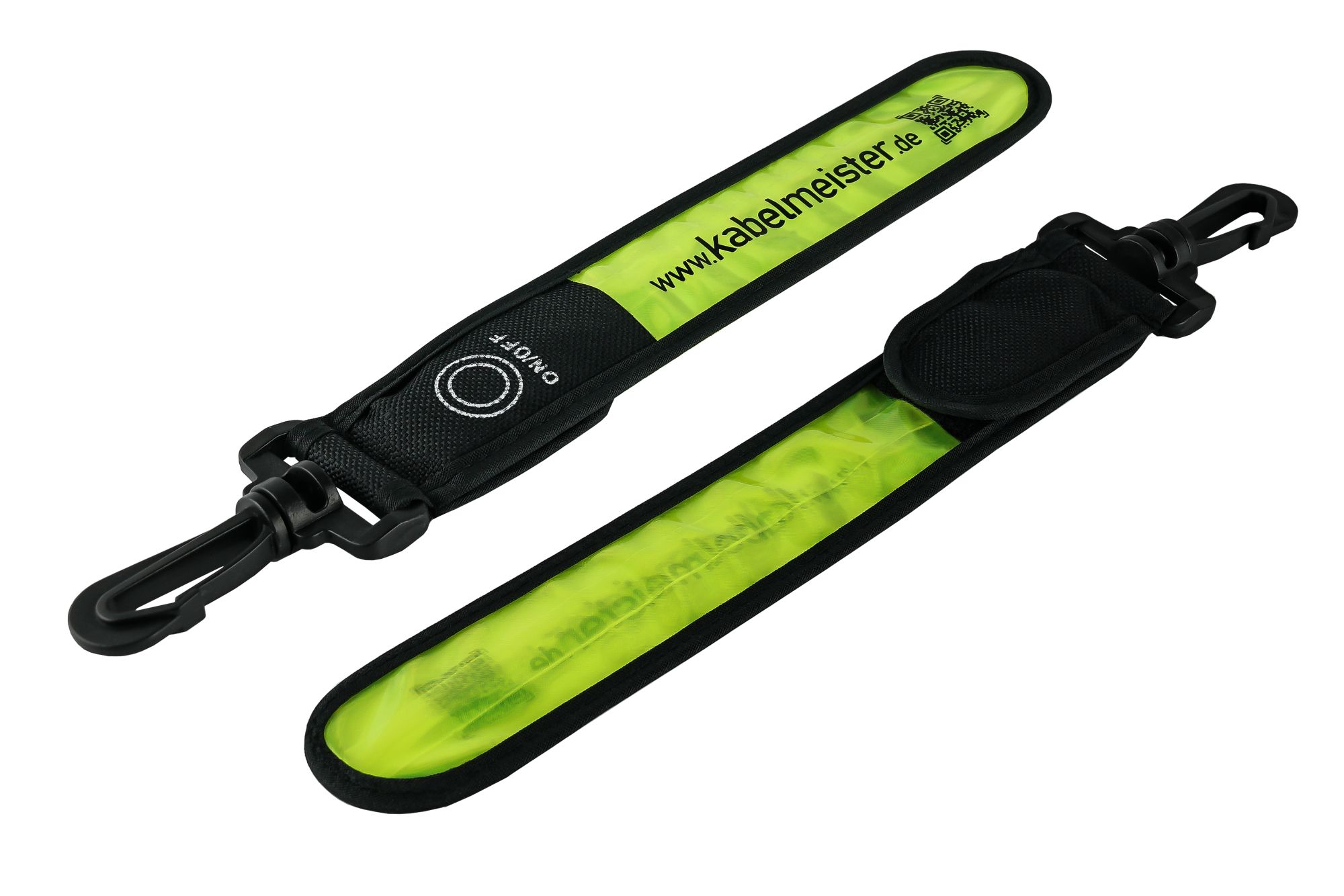 kabelmeister® LED Leuchtband mit Befestigungshaken, grün/gelb - 5er-Set