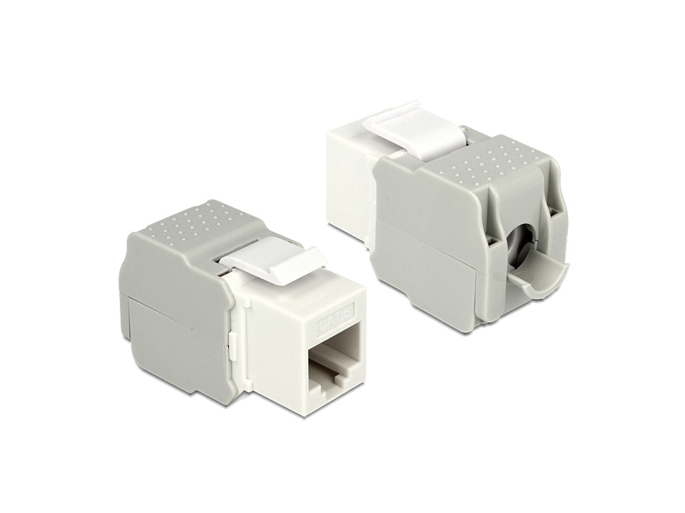 Keystone Modul, Cat.6, RJ45 Buchse an LSA UTP, weiß, Delock® [86341]