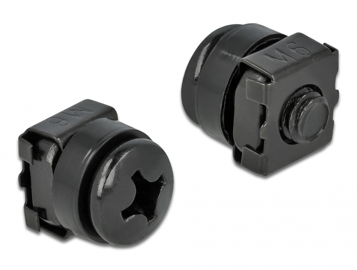 Befestigungsset für Netzwerkschrank 20 Stück schwarz, Delock® [66548]