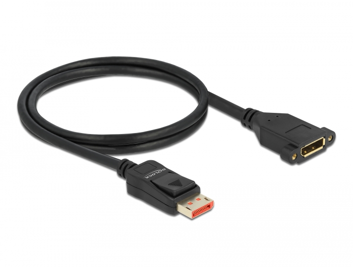 DisplayPort Verlängerungskabel zum Einbau 8K 60 Hz, schwarz, 1 m, Delock® [87095]