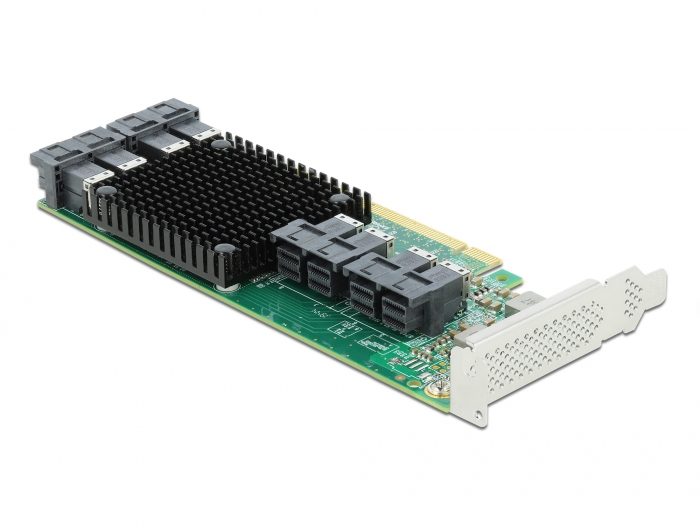 PCI Express x16 Karte zu 8 x intern SFF-8643 NVMe - Low Profile Formfaktor , Delock® [90504]