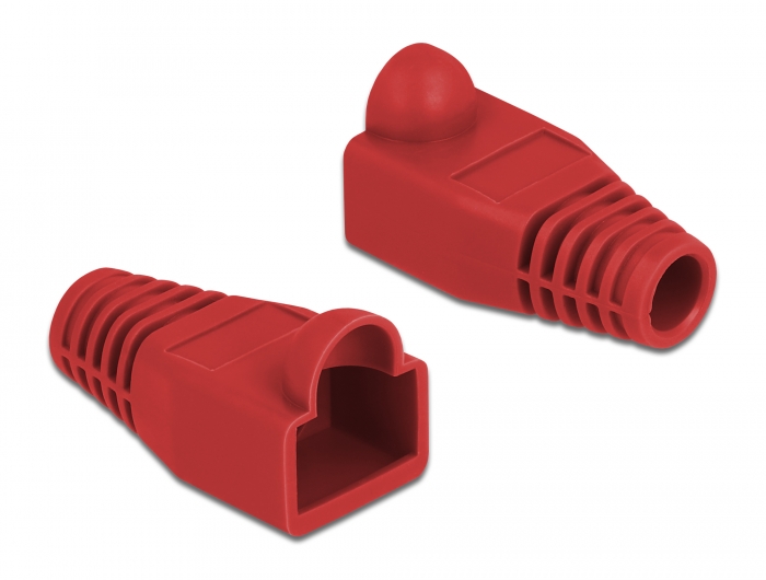 Knickschutztülle für RJ45 Stecker rot 20 Stück, Delock® [86725]