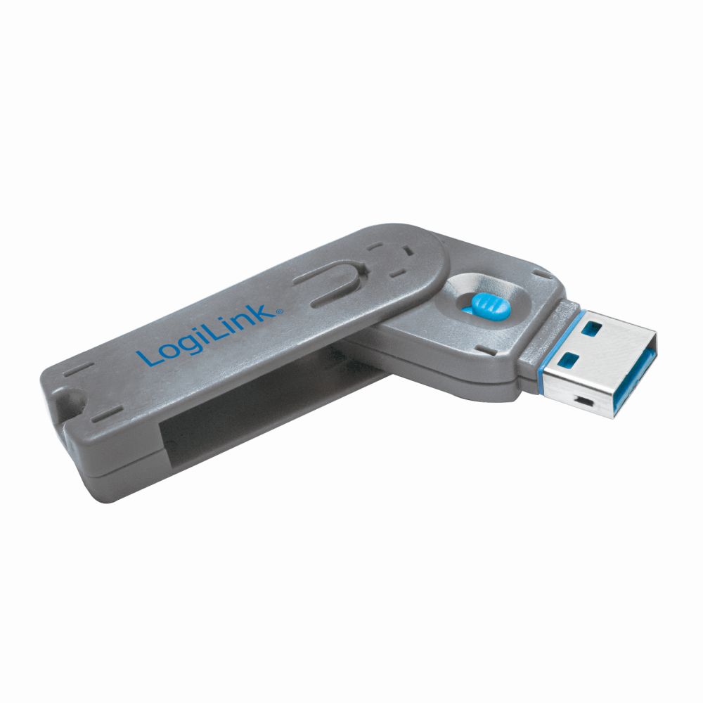 USB-Port Schloss (1x Schlüssel und 1x Schloss) , LogiLink® [AU0044]