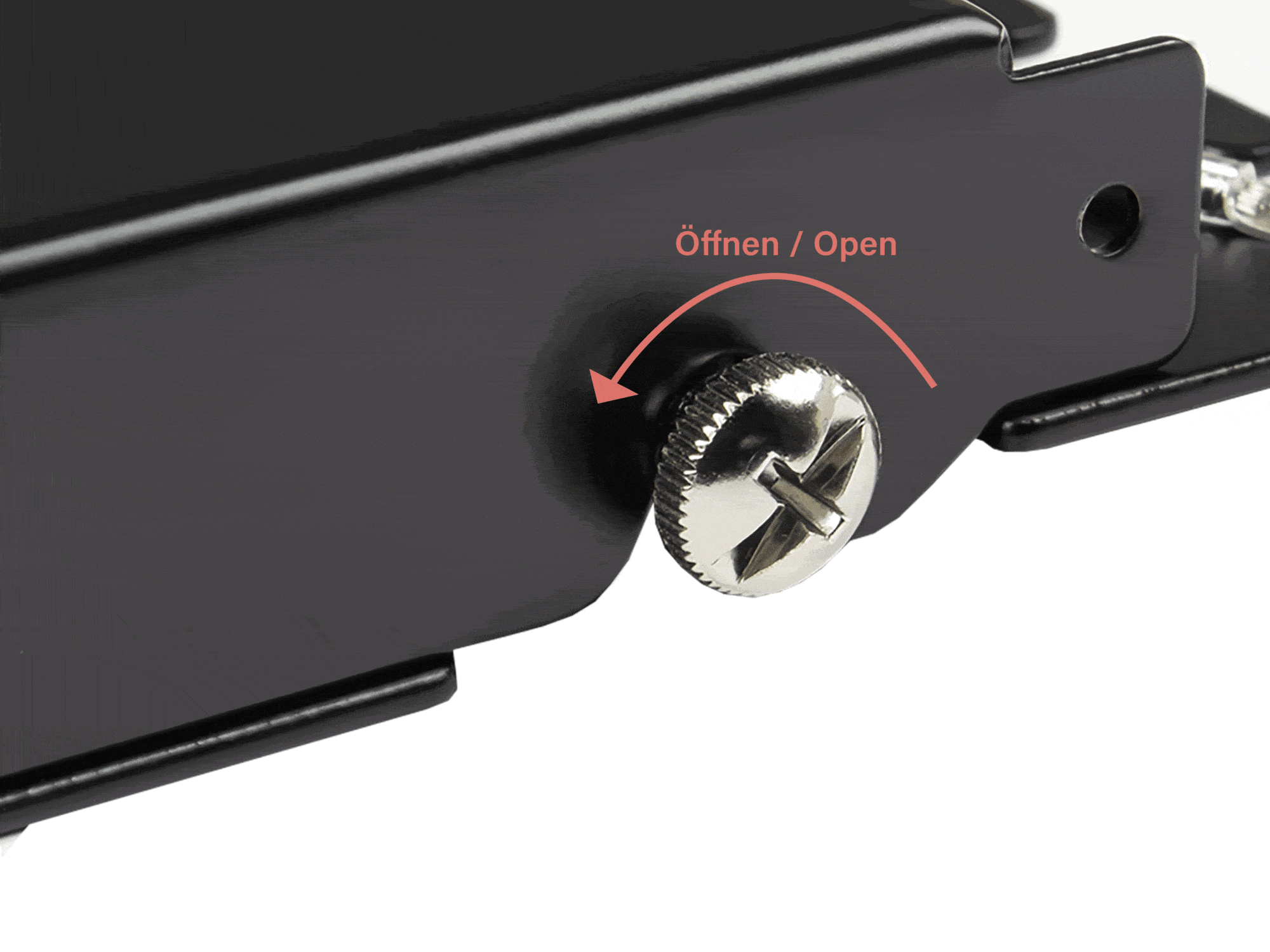 Patchpanel Desktop Cat. 6A, 8-Port, 0,5 HE, STP geschirmt, werkzeugloses Öffnen, Tiefschwarz (RAL9005), Good Connections®
