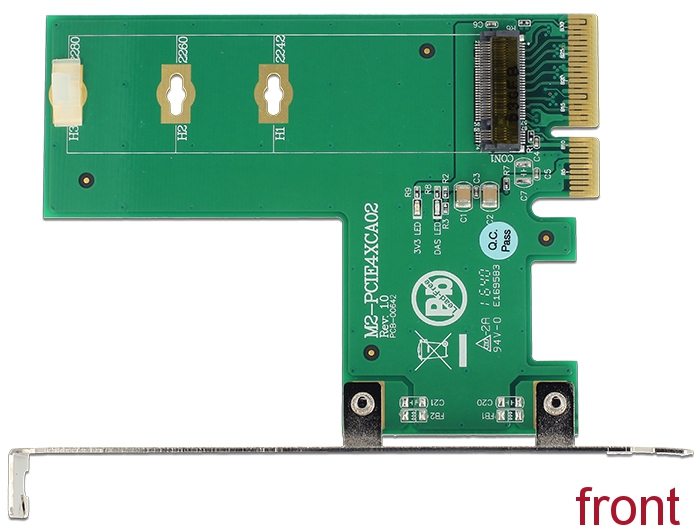 PCI Express x4 Karte an 1x intern NVMe M.2 Key M - Querformat, Delock® [89561]