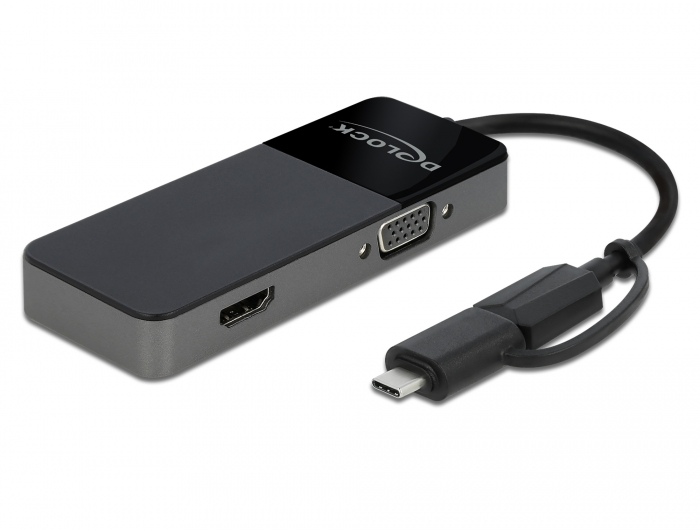 Adapter USB 3.0 an 4K HDMI + VGA, Delock® [64085]