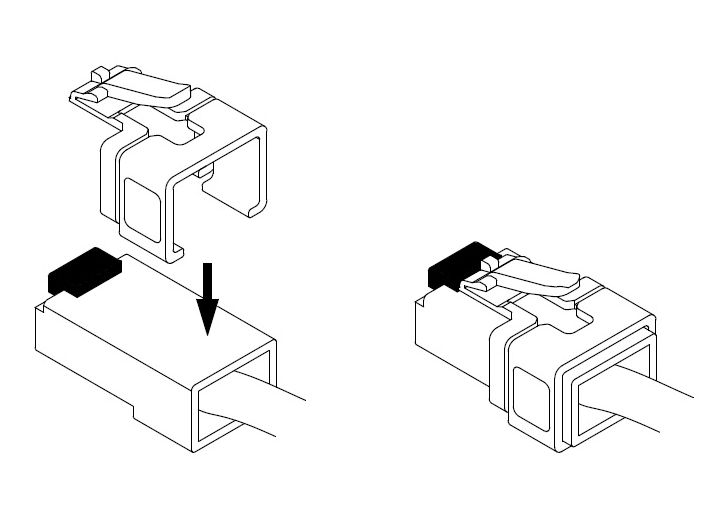 Rastnasenset für Patchkabel, Reparatur Clip 16 Stück Starter Set, Delock® [86420]