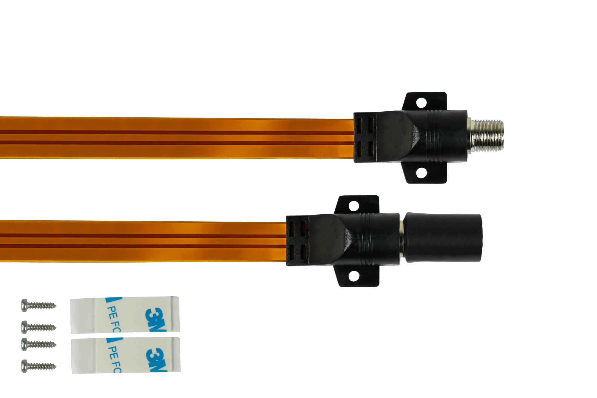 SAT Fensterdurchführung High-Quality mit Wetterschutz, Gesamtlänge inkl. Stecker 27cm, flexible Länge 17cm, transparent, Good Connections®