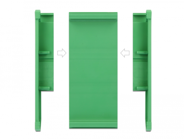 Platinenhalterung (107 mm) für Hutschiene 5 cm lang, Delock® [66572]