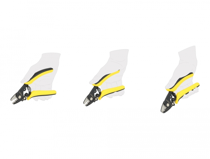 Glasfaser Abisolierzange für LWL Kabel, Delock® [90552]