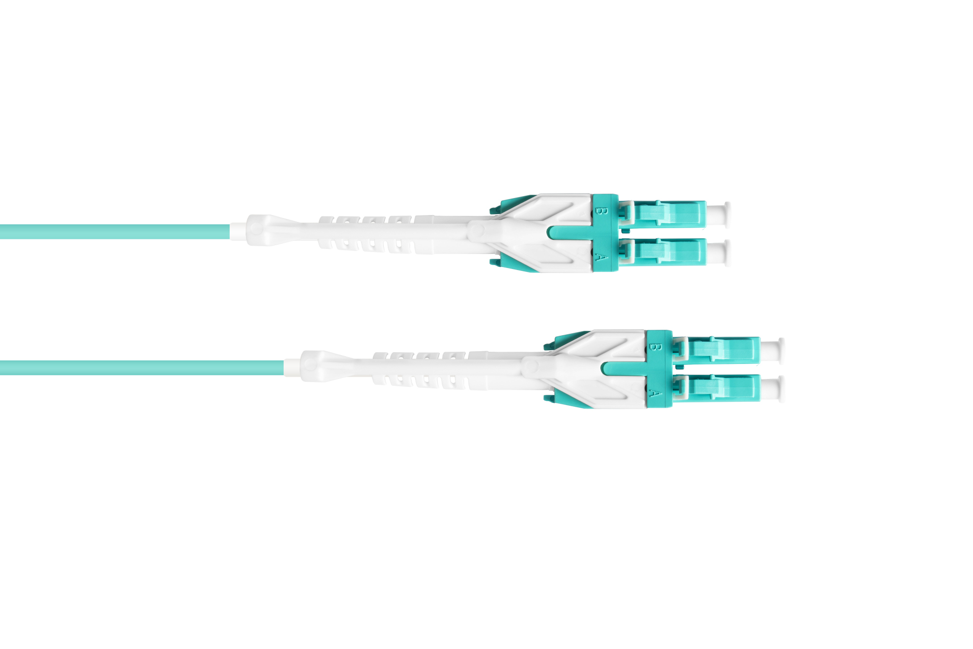 Patchkabel LWL Duplex OM3 (Multimode, 50/125) LC/LC, UNIBOOT, LSZH, austauschbare Polarität, Entriegelungslasche, 20m, Good Connections®