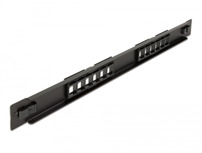 19" Keystone Patchpanel 12 Port werkzeugfrei, Delock® [66821]