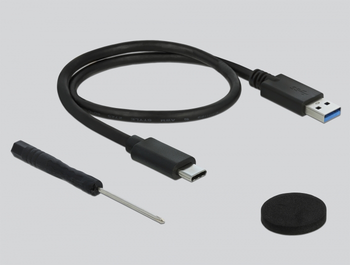 Externes Gehäuse für 2.5" SATA HDD / SSD mit SuperSpeed USB 10 Gbps (USB 3.1 Gen 2), Delock® [42610]