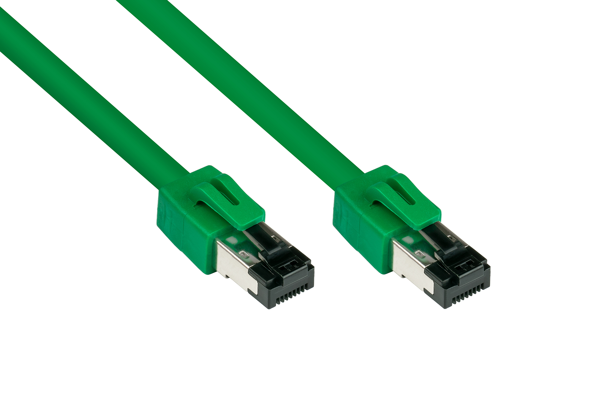 RNS® Patchkabel Cat. 8.1, S/FTP, PiMF, halogenfrei (LSZH), 2000MHz, 40Gbit/s, grün, 2m, Good Connections®