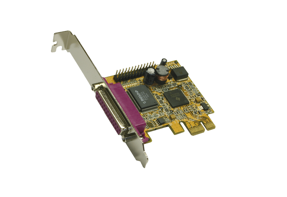 PCI Express  2 x Parallel Karte, EPP/ECP, Netmos Chip-Set, Exsys® [EX-44012]