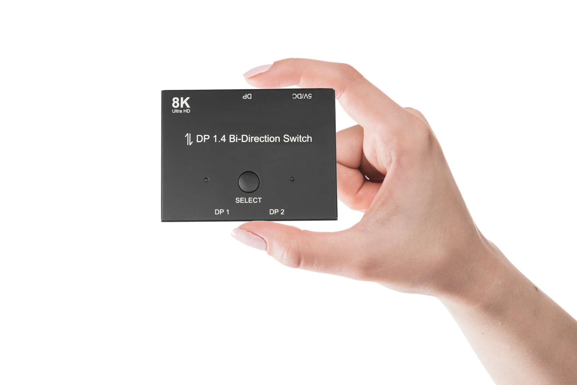 DisplayPort 1.4 Switch / Umschalter, 2-fach, bidirektional, 8K @30Hz, Good Connections®