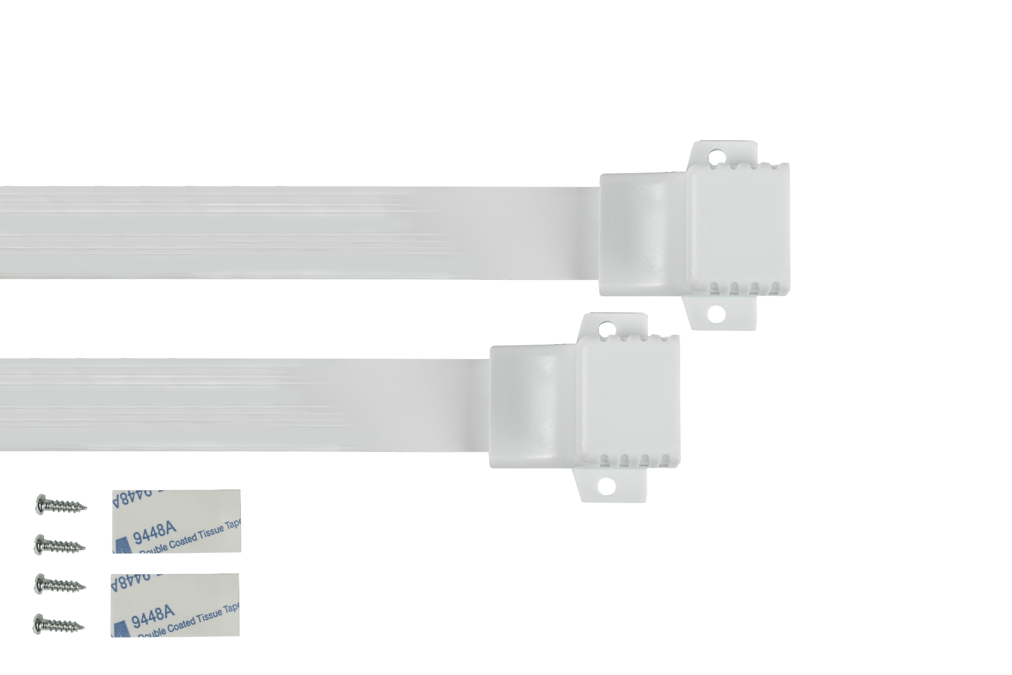 RJ45 Fensterdurchführung High-Quality, weiß, Gesamtlänge inkl. Buchsen 25cm, flexible Länge 18cm, Good Connections®