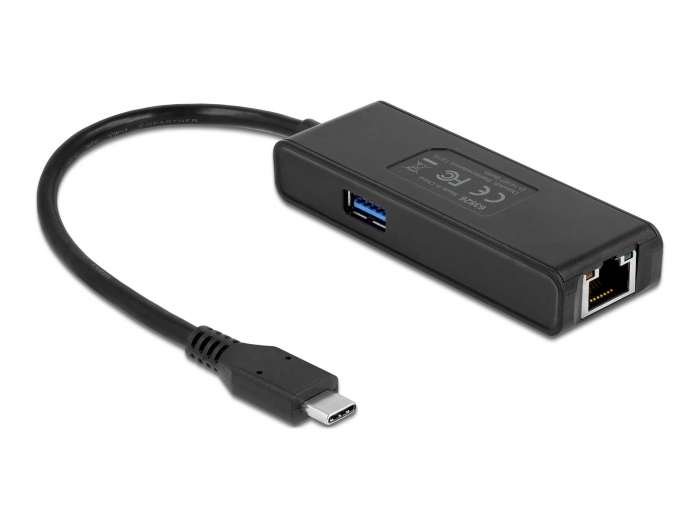 USB Type-C™ Adapter zu 2,5 Gigabit LAN mit USB Typ-A Buchse, Delock® [63826]