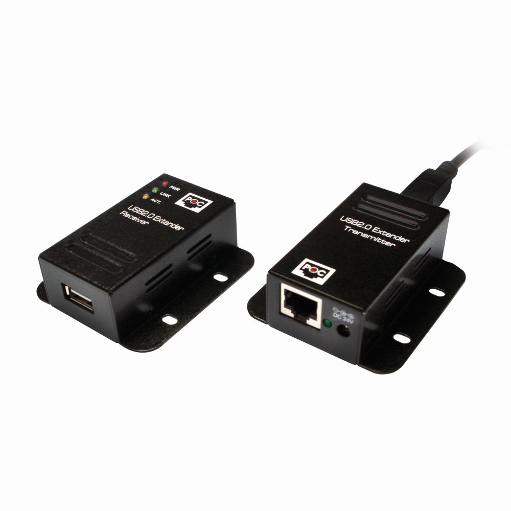 USB 2.0 Cat.5 Extender bis zu 50m mit 1 Port, PoE, LogiLink® [UA0267]