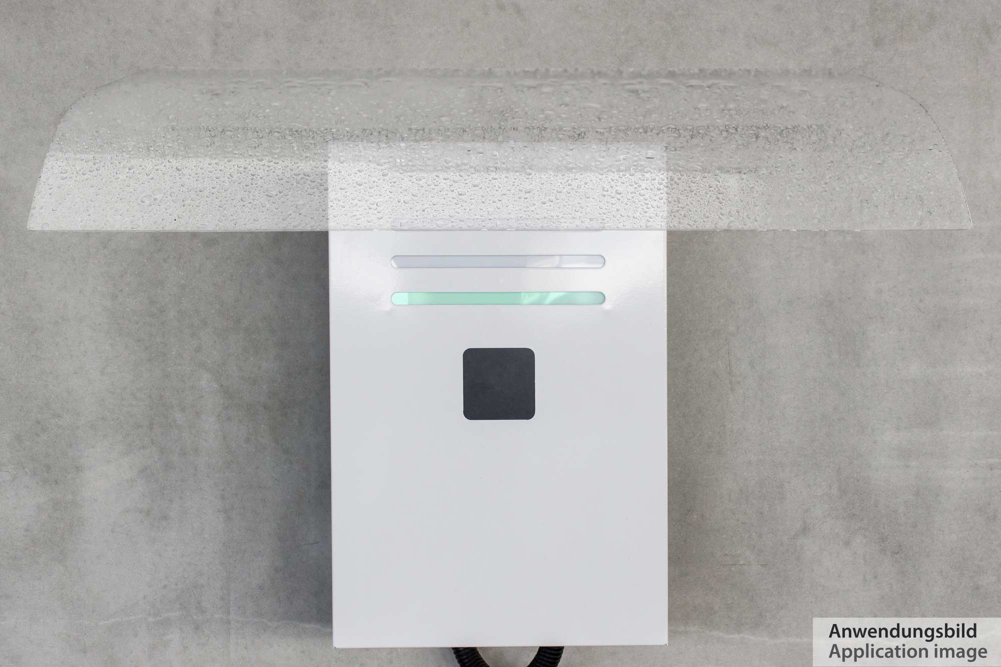 Wallbox-Überdachung - Regenschutz - UV-resistent - B 40 cm x T 34 cm