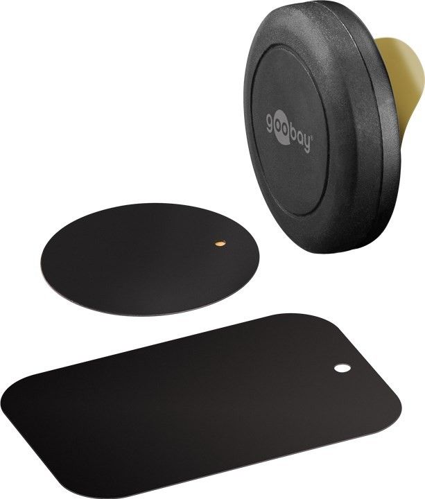 Universal Magnethalterung für Smartphones, selbstklebend, schwarz