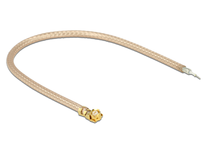 Antennenkabel MHF/U.FL kompatibler Stecker an RG178 offenes verzinntes Kabelende 10 cm, Delock® [89429]