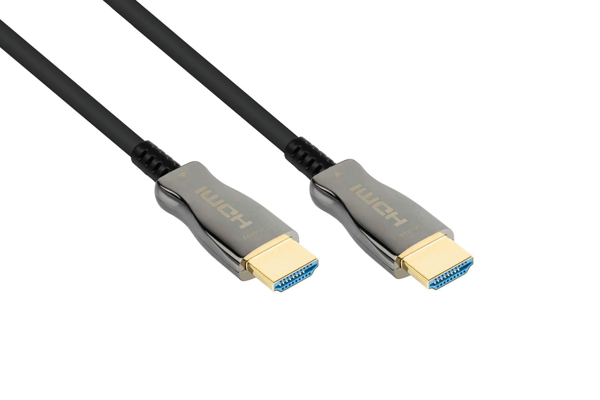 AOC Hybrid HDMI Glasfaserkabel 8K @60Hz / 4K @120Hz, 48 Gbit/s, komp. mit HDMI 2.1, schwarz, 30m, PYTHON® Series