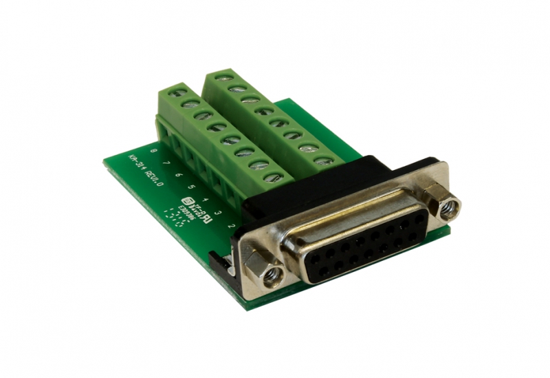 Adapter 15 Pin Buchse an 16 Pin Terminal Block, Exsys® [EX-49015]