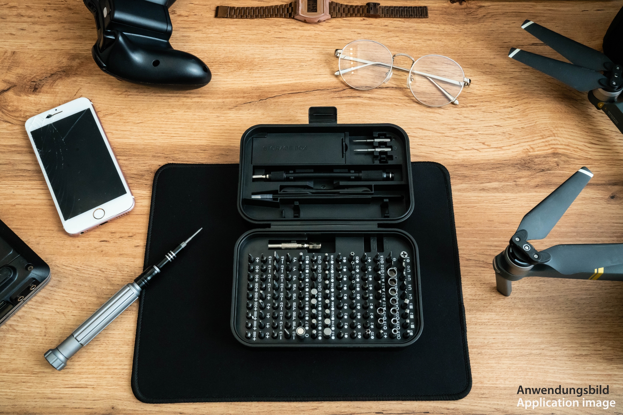 kabelmeister® Präzisions-Schraubendreher-Set, 150-Teile, u.a. 117x C4 Bits, 3x C3 Bits