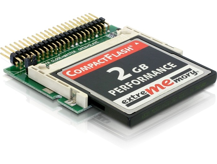 Card Reader IDE 44pin Stecker zu Compact Flash, Delock® [91655]