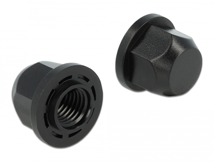 Schutzkappe Sechskant mit Innengewinde für Schraube M12 natur 10 Stück, Delock® [60248]