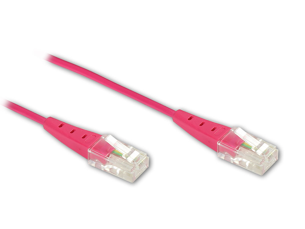 ISDN-Anschlusskabel, magenta, 1m , Good Connections®