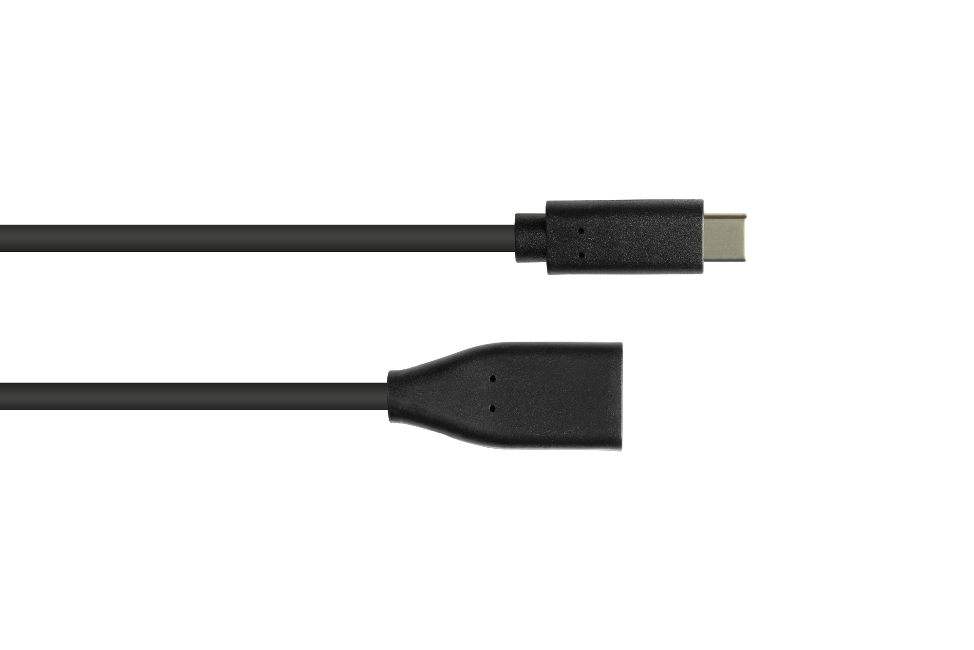 Adapterkabel USB 3.2 Gen.1 / USB 3.0 OTG (On-the-go), USB-C™ Stecker an USB A Buchse, schwarz, 0,1m, Good Connections®