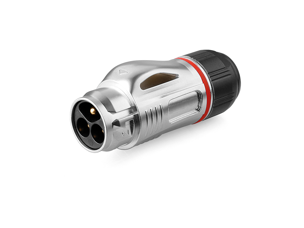 Industrie-Steckverbinder S2 - Power (3-Pin) Stecker, Schraubanschluss, Metall, M24, IP67, Good Connections®