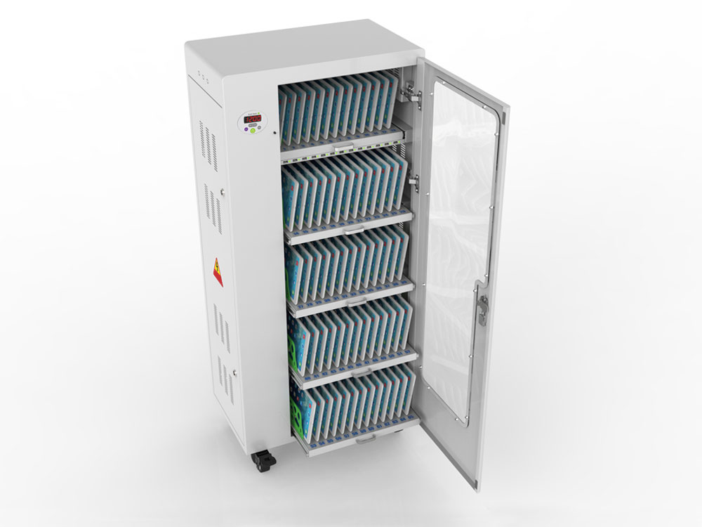 Good Connections® ANTARES T65 Tablet-Ladewagen, UV-C Desinfektion, grau