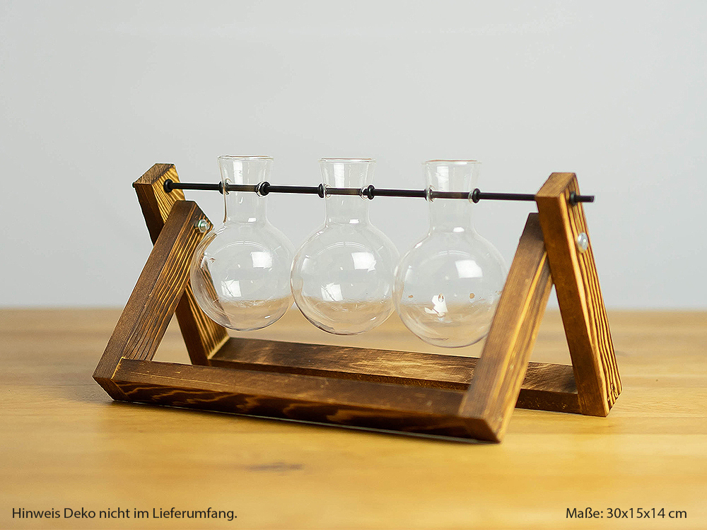 Deko-Blumenvase "Rundkolben", dreifach