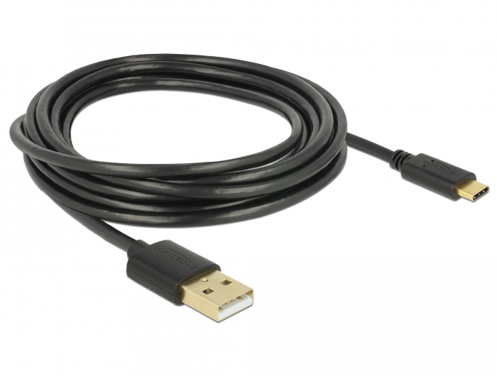 USB 2.0 Kabel Typ-A zu Type-C 3 m, Delock® [85209]