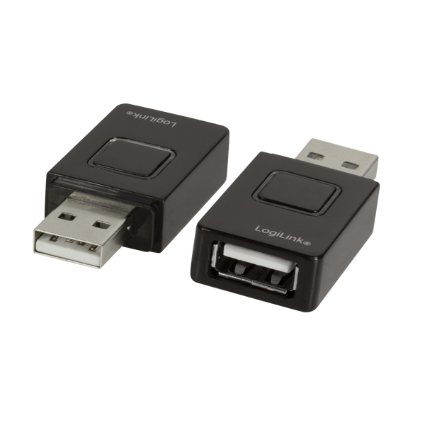 Express USB Ladeadapter, Stecker A an Buchse A, schwarz, LogiLink® [AA0045]