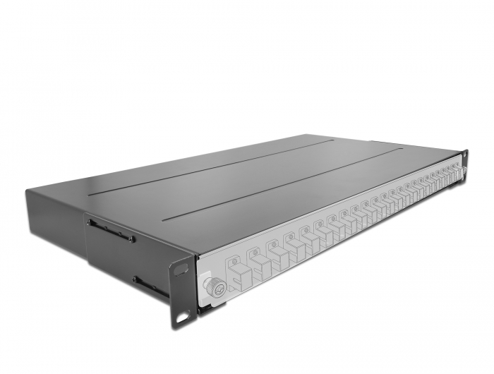 19" Glasfaser Spleißbox 96 Fasern, Delock® [43350]