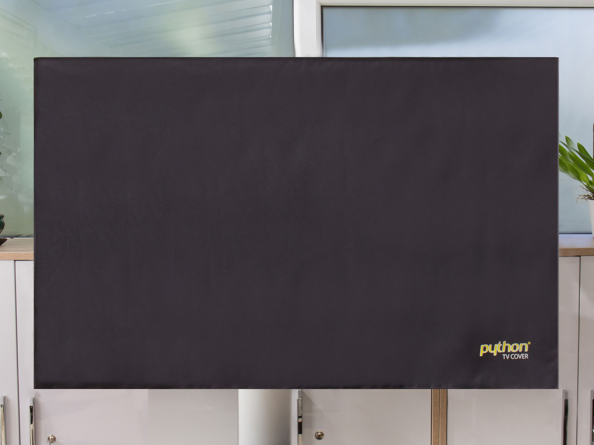 Python® Series TV-Cover Indoor/Outdoor – wetterfester Universalschutz für Ihr TV oder Monitor, 101x63 cm, 40“ bis 43“