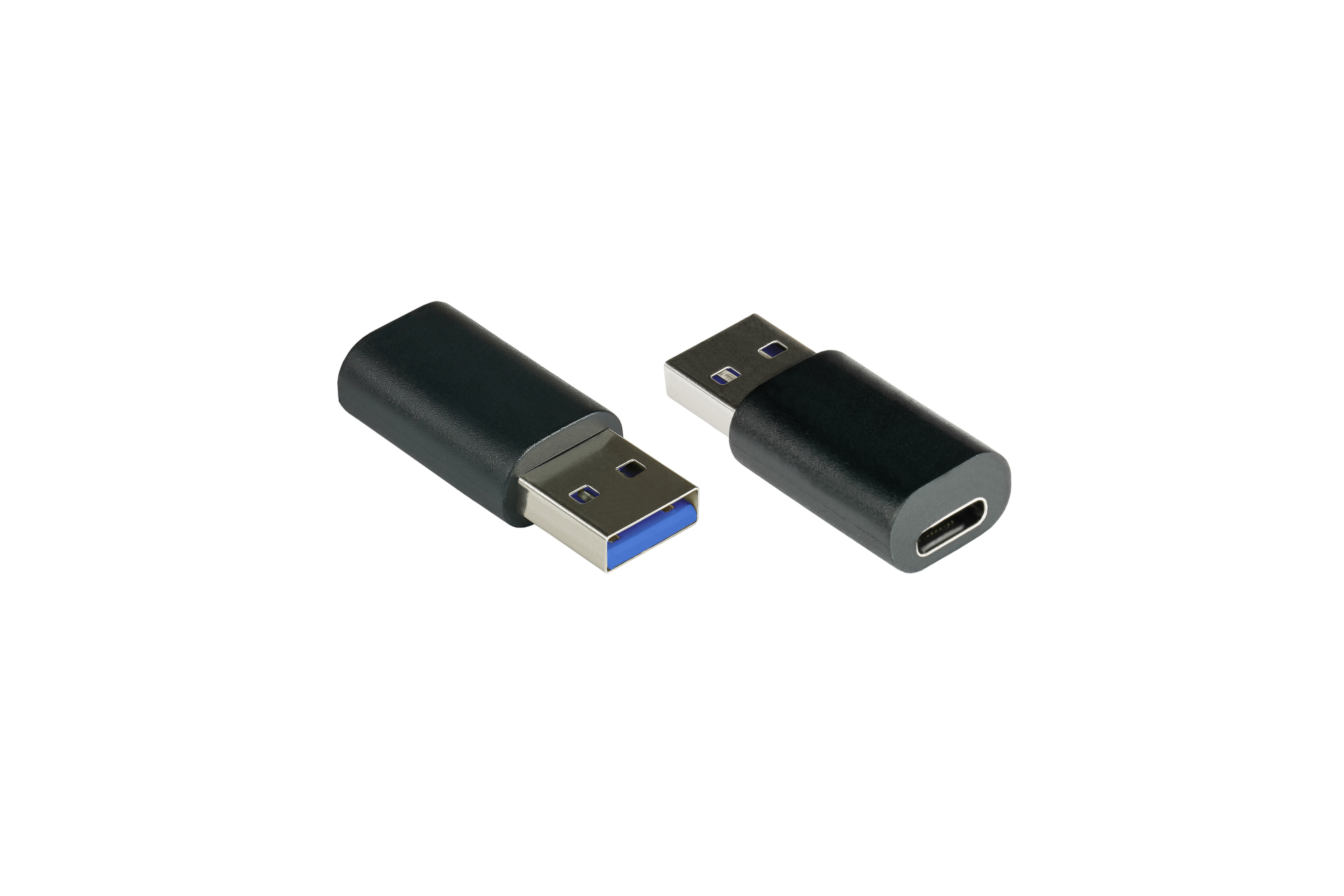 Adapter USB 3.0 / USB 3.1 (Gen. 1) Stecker A an USB-C™ Buchse, schwarz, Good Connections®