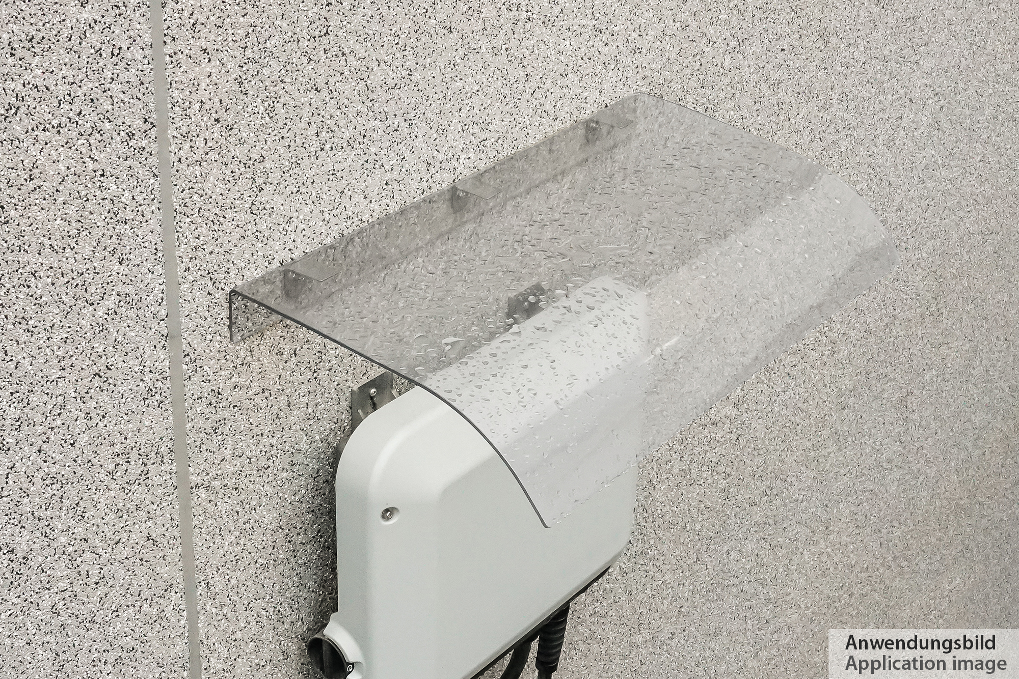 Wallbox-Überdachung - Regenschutz - UV-resistent - B 40 cm x T 34 cm