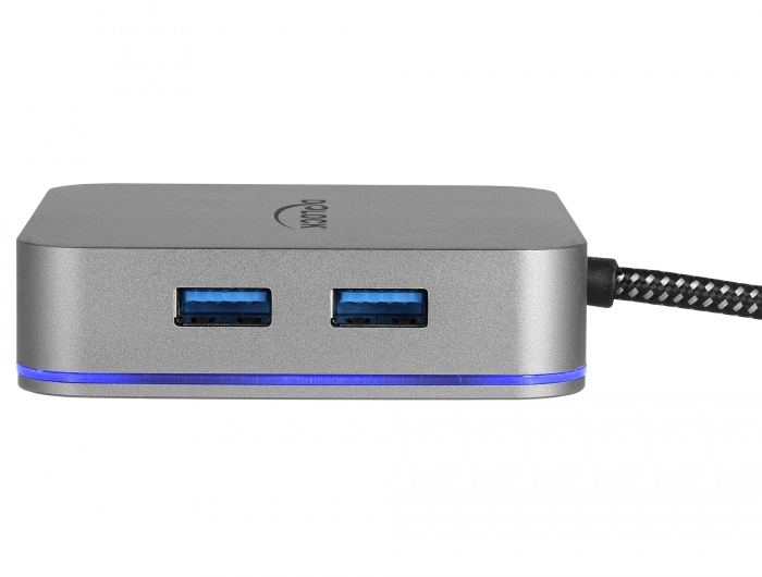 USB Type-C™ Dockingstation für Mobilgeräte 4K - HDMI / Hub / LAN / PD 3.0 mit LED Beleuchtung, Delock® [87742]